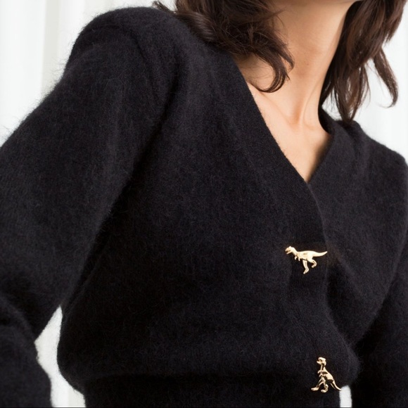 Dinosaur Button V Nk Cardigan | Poshmark